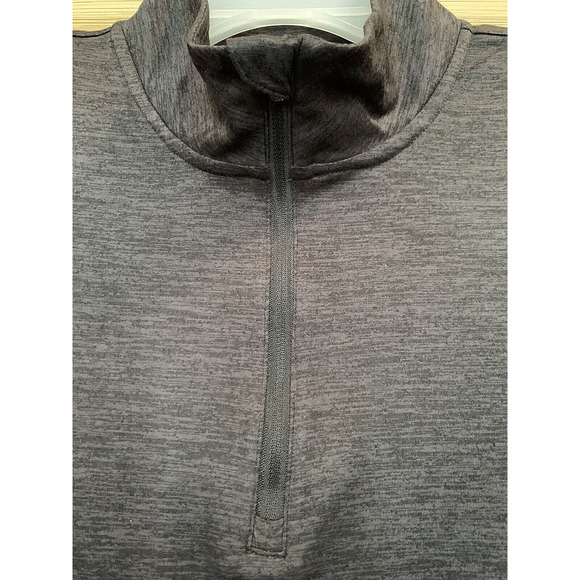 REEBOK ALL AROUND HALF ZIP Black Slim Fit Pullover Athletic Jacket Women's Sz L - Picture 3 of 11